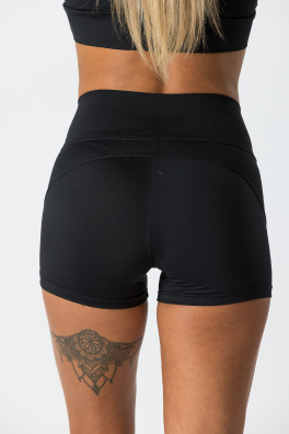 GoldBee Kraťásky Veve s Kapsičkou Black (Barva Black, Velikost XS)