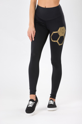 GoldBee Legíny Tugendhat Black&Gold (Barva black&gold, Velikost  S)