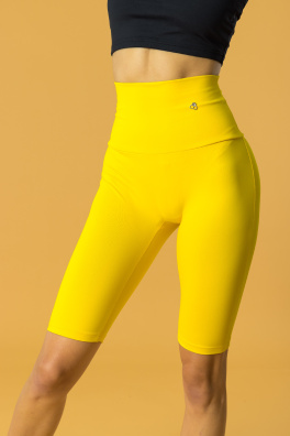 GoldBee Kraťase Stahující Pas Dlouhé Yellow (Barva Yellow, Velikost XL)