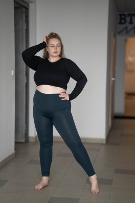 GoldBee Legíny Push-Up Lycra Onyx (Barva Onyx, Velikost XL)