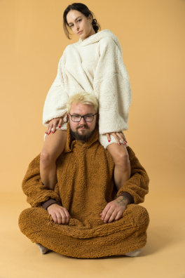 GoldBee Mikina Doba Ledová Naturels (Barva Naturels, Velikost XL-4XL)