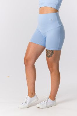 GoldBee Krátké Kraťásky Stahující Celé Břicho Baby Blue (Barva Baby Blue, Velikost L)