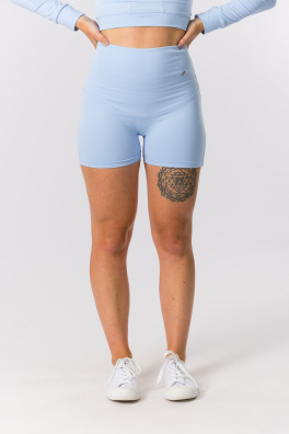 GoldBee Krátké Kraťásky Stahující Celé Břicho Baby Blue (Barva Baby Blue, Velikost L)