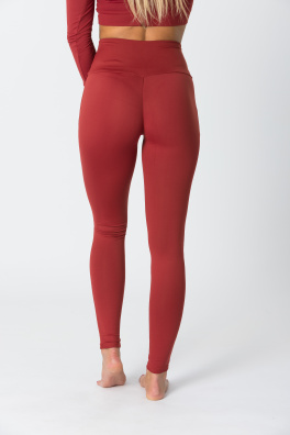 GoldBee Legíny B2 Lycra Brick Red (Barva Brick Red, Velikost L)