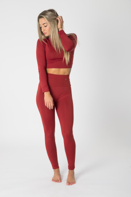 GoldBee Legíny B2 Lycra Brick Red (Barva Brick Red, Velikost L)