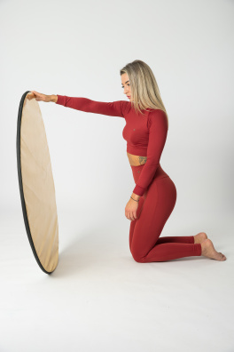 GoldBee Legíny B2 Lycra Brick Red (Barva Brick Red, Velikost L)