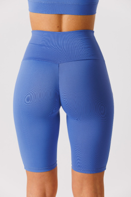 GoldBee Kraťase Stahující Pas Dlouhé AirForce Blue (Barva Airforce Blue, Velikost L)