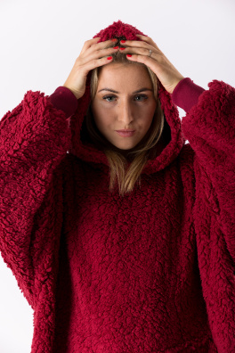 GoldBee Mikina Doba Ledová Bloody Red (Barva Bloody Red, Velikost XL-4XL)