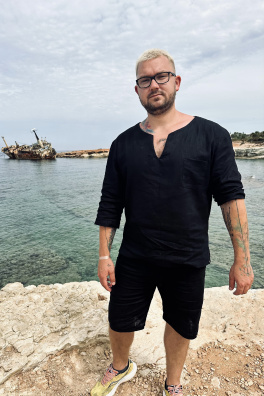 GoldBee Pánské Lněné Šortky Black (Barva Black, Velikost L)