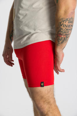 GoldBee Boxerky Dlouhé Red (Barva Red, Velikost M)
