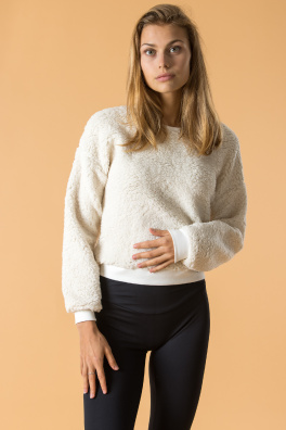 GoldBee Mini Mikina Doba Ledová Creamy White (Barva Creamy White, Velikost L)