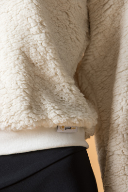 GoldBee Mini Mikina Doba Ledová Creamy White (Barva Creamy White, Velikost L)