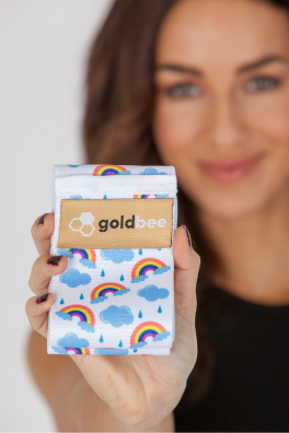 GoldBee Posilovací guma BeBooty Rainbow (Barva Rainbow, Velikost L)
