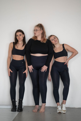 GoldBee Tvarující Zateplené Legíny Black (Barva Black, Velikost 3XL)