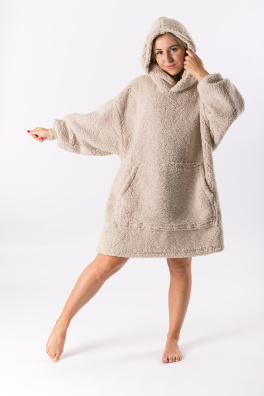 GoldBee Mikina Doba Ledová Sand (Barva Sand, Velikost XL-4XL)