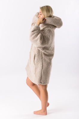 GoldBee Mikina Doba Ledová Sand (Barva Sand, Velikost XL-4XL)