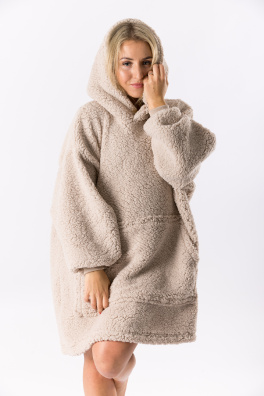 GoldBee Mikina Doba Ledová Sand (Barva Sand, Velikost XL-4XL)