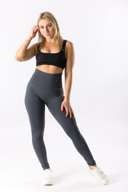 GoldBee Legíny Stahující Pas Lycra Grey (Barva Grey, Velikost 3XL)