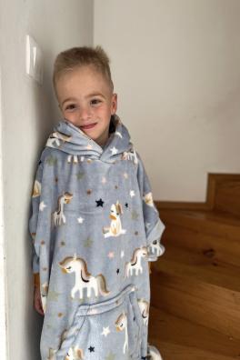 GoldBee Dětská Mikina Doba Ledová Fluffy Dusty Unicorn (Barva Dusty Unicorn, Velikost M)