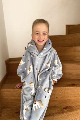 GoldBee Dětská Mikina Doba Ledová Fluffy Dusty Unicorn (Barva Dusty Unicorn, Velikost M)