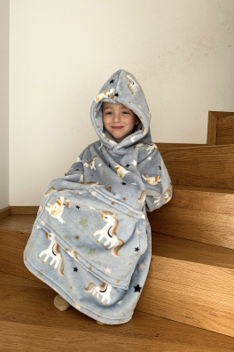 GoldBee Dětská Mikina Doba Ledová Fluffy Dusty Unicorn (Barva Dusty Unicorn, Velikost M)