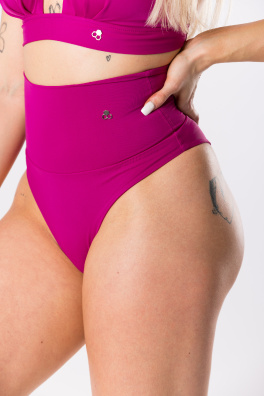 GoldBee Plavky Stahovací Brazilky Fuchsia (Barva Fuchsia, Velikost 4XL)