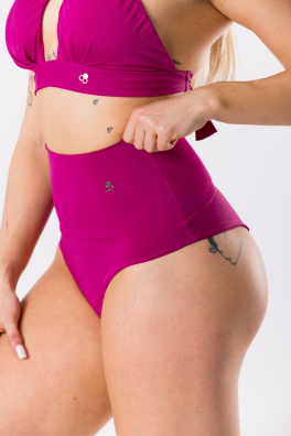 GoldBee Plavky Stahovací Brazilky Fuchsia (Barva Fuchsia, Velikost 4XL)