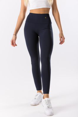 GoldBee Legíny Stahující Pas Second Skin Dark Blue (Barva Dark Blue, Velikost 3XL)