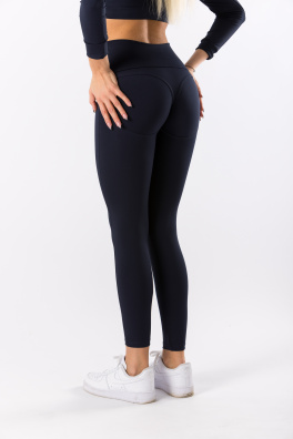 GoldBee Tvarující Legíny Second Skin Dark Blue (Barva Dark Blue, Velikost 3XL)