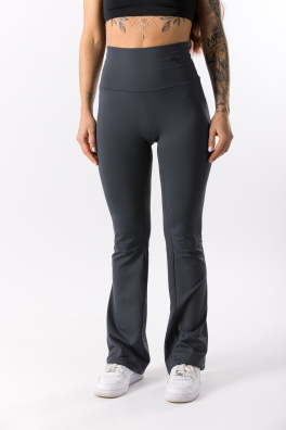 GoldBee Zvonové Legíny Stahující Pas Lycra Grey (Barva Grey, Velikost 3XL)