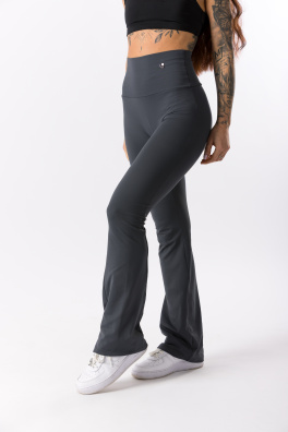 GoldBee Zvonové Legíny Stahující Pas Lycra Grey (Barva Grey, Velikost 3XL)