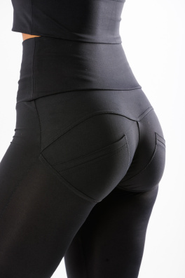 GoldBee Legíny Push-Up Pro Lycra Black (Barva Black, Velikost L)