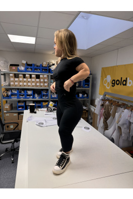 GoldBee Legíny Pro Lidi S Nanismem Lycra Black (Barva Black, Velikost L)