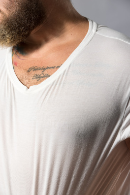 GoldBee Pánské Triko Ultra Tenké Cream (Barva Cream, Velikost M)