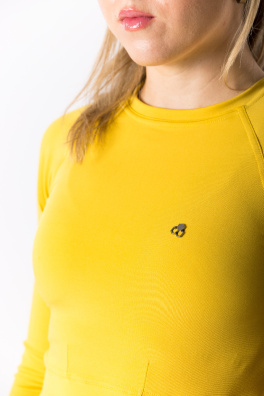 GoldBee Crop-Top BeClassic Second Skin Gold (Barva Gold, Velikost L)