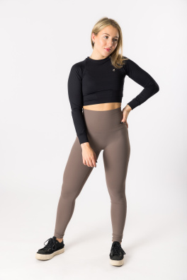 GoldBee Legíny Extra Stahující Pas Smoked Brown (Barva Smoked Brown, Velikost 3XL)