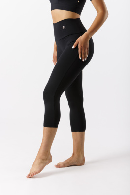 GoldBee Capri Legíny B2 Lycra Black (Barva Black, Velikost XS)