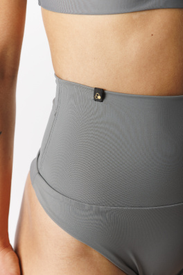 GoldBee Plavky Stahovací Brazilky Beton Grey (Barva Beton Grey, Velikost L)