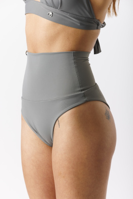 GoldBee Plavky Stahovací Brazilky Beton Grey (Barva Beton Grey, Velikost S)