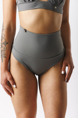 GoldBee Plavky Stahovací Brazilky Beton Grey (Barva Beton Grey, Velikost L)