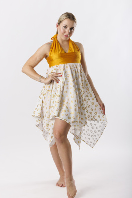 GoldBee Přehoz Na Plavky a Sukně White (Barva White, Velikost XL-XXL)