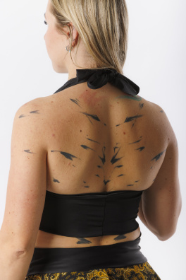 GoldBee Plavky Vrchní Díl Milf Black (Barva Black, Velikost 3XL)