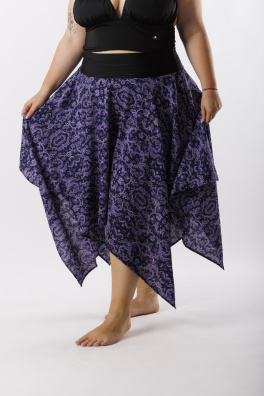 GoldBee Přehoz Na Plavky a Sukně Purple (Barva Purple, Velikost XL-XXL)