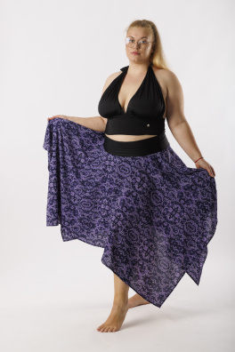 GoldBee Přehoz Na Plavky a Sukně Purple (Barva Purple, Velikost XL-XXL)