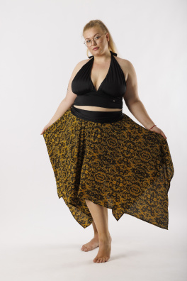 GoldBee Přehoz Na Plavky a Sukně Yellow (Barva Yellow, Velikost XL-XXL)