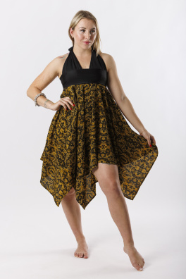 GoldBee Přehoz Na Plavky a Sukně Yellow (Barva Yellow, Velikost XL-XXL)