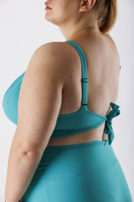 GoldBee Plavky Vrchní Díl Pro Velká Prsa Aquamarine (Barva Aquamarine, Velikost 3XL)