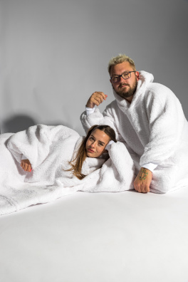 GoldBee Mikina Doba Ledová White (Barva White, Velikost XL-4XL)