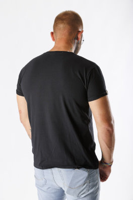 GoldBee Pánské Tričko Logo Gold Black (Barva Black, Velikost L)