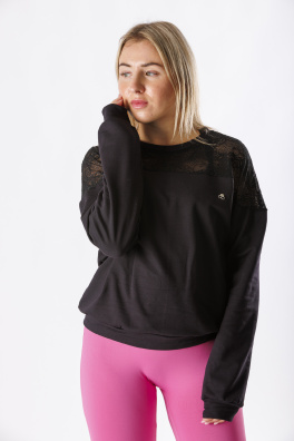 GoldBee Krajková Mikina Black (Barva Black, Velikost L)